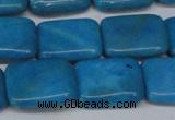 CLR442 15.5 inches 12*16mm rectangle dyed larimar gemstone beads