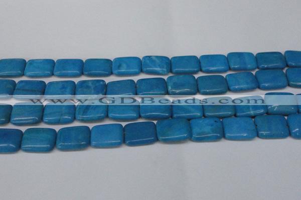 CLR443 15.5 inches 13*18mm rectangle dyed larimar gemstone beads