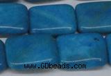 CLR444 15.5 inches 15*20mm rectangle dyed larimar gemstone beads