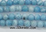 CLR600 15.5 inches 4mm round imitation larimar beads wholesale