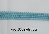 CLR70 15.5 inches 6mm round imitation larimar beads wholesale