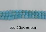 CLR73 15.5 inches 12mm round imitation larimar beads wholesale