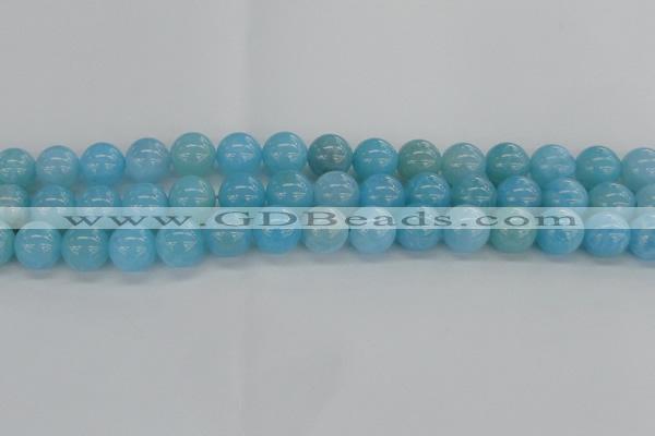 CLR73 15.5 inches 12mm round imitation larimar beads wholesale