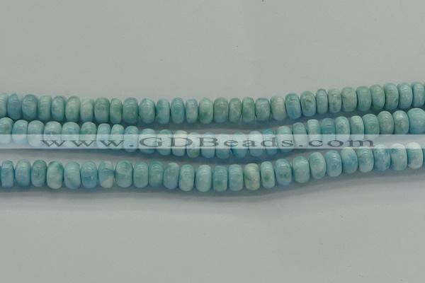 CLR80 15.5 inches 5*8mm rondelle natural larimar gemstone beads