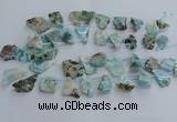 CLR90 Top drilled 15*20mm - 25*35mm freeform larimar beads