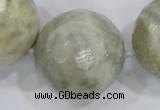 CLS04 15.5 inches 30mm faceted round large fossil coral beads