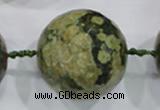 CLS05 15.5 inches 30mm faceted round large peacock gemstone beads