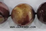 CLS07 15.5 inches 30mm faceted round large mookaite gemstone beads