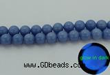 CLU106 15.5 inches 16mm round blue luminous stone beads