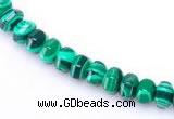 CMA15 4*6mm roundel imitate malachite gemstone beads Wholesale