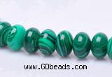 CMA17 7*10mm roundel imitate malachite gemstone beads wholesale