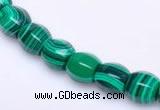 CMA24 8*10mm faceted drum imitate malachite beads Wholesale