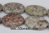 CMB17 15.5 inches 20*30mm oval natural medical stone beads