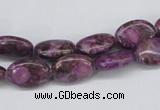 CMB35 15.5 inches 10*14mm oval dyed natural medical stone beads