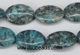 CMB49 15.5 inches 15*20mm oval dyed natural medical stone beads