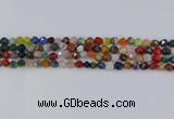 CME106 15.5 inches 6mm faceted nuggets mixed gemstone beads