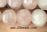 CME204 15.5 inches 7*9mm - 8*10mm pumpkin Madagascar rose quartz beads