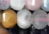 CME205 15.5 inches 7*9mm - 8*10mm pumpkin morganite beads