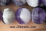 CME209 15.5 inches 7*9mm - 8*10mm pumpkin dogtooth amethyst beads