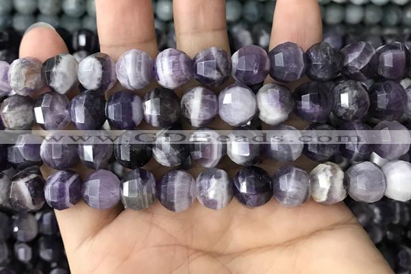 CME239 15.5 inches 10*11mm - 10*12mm pumpkin dogtooth amethyst beads