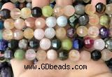 CME254 15.5 inches 7*9mm - 8*10mm pumpkin mixed gemstone beads