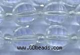 CME340 15 inches 8mm pumpkin white crystal beads