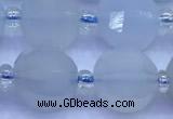 CME358 15 inches 10mm pumpkin blue chalcedony beads