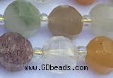 CME364 15 inches 10mm pumpkin mixed beads