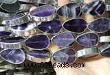 CME507 12 inches 18*28mm - 20*30mm flat teardrop amethyst beads