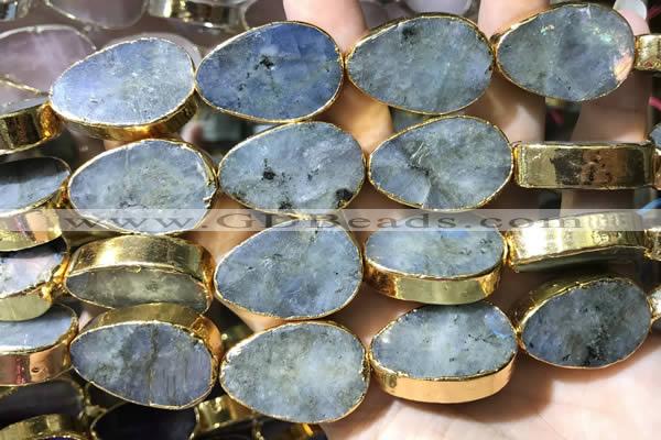 CME510 12 inches 18*28mm - 20*30mm flat teardrop labradorite beads