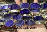 CME518 12 inches 18*28mm - 20*30mm oval banded agate beads