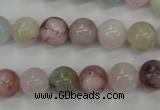 CMG113 15.5 inches 10mm round natural morganite beads wholesale