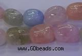 CMG228 15.5 inches 12*16mm - 13*18mm nuggets morganite beads