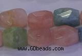 CMG230 15.5 inches 12*16mm - 13*18mm faceted nuggets morganite beads