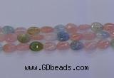 CMG232 15.5 inches 10*14mm flat teardrop morganite beads wholesale