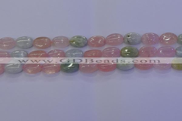 CMG238 15.5 inches 10*14mm oval morganite beads wholesale