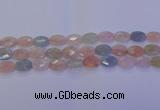 CMG265 15.5 inches 8*12mm faceted oval morganite beads