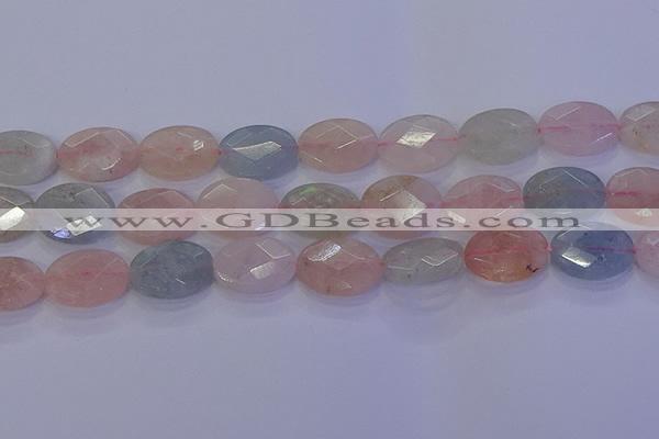 CMG268 15.5 inches 13*18mm faceted oval morganite beads