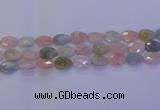 CMG272 15.5 inches 10*14mm faceted flat teardrop morganite beads