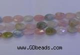 CMG275 15.5 inches 15*20mm faceted flat teardrop morganite beads