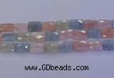 CMG280 15.5 inches 13*18mm faceted rectangle morganite beads