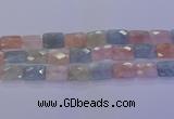 CMG281 15.5 inches 15*20mm faceted rectangle morganite beads