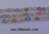 CMG284 15.5 inches 12*12mm faceted heart morganite beads