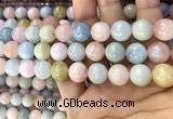 CMG333 15.5 inches 12mm round morganite beads wholesale