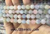 CMG342 15.5 inches 8mm round natural morganite beads