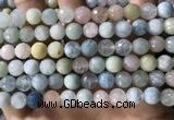 CMG387 15.5 inches 8mm faceted round morganite beads wholesale