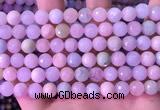 CMG398 15.5 inches 8mm faceted round morganite beads wholesale