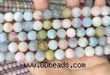 CMG404 15.5 inches 10mm round morganite beads wholesale