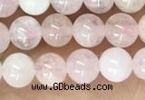 CMG408 15.5 inches 4mm round pink morganite beads wholesale