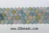 CMG442 15.5 inches 10mm round morganite gemstone beads wholesale